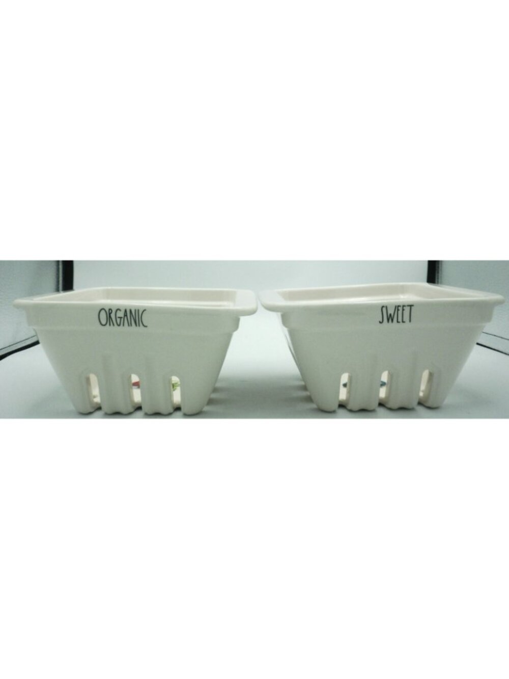 Rae Dunn Berry Basket Colander Blueberry Strawberry 7 Inch Set of 2 - Picture 2 of 7